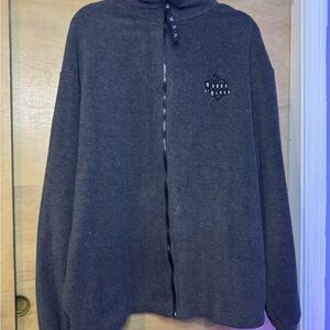 House of Blues Men's Charcoal Zip-Up Sweater